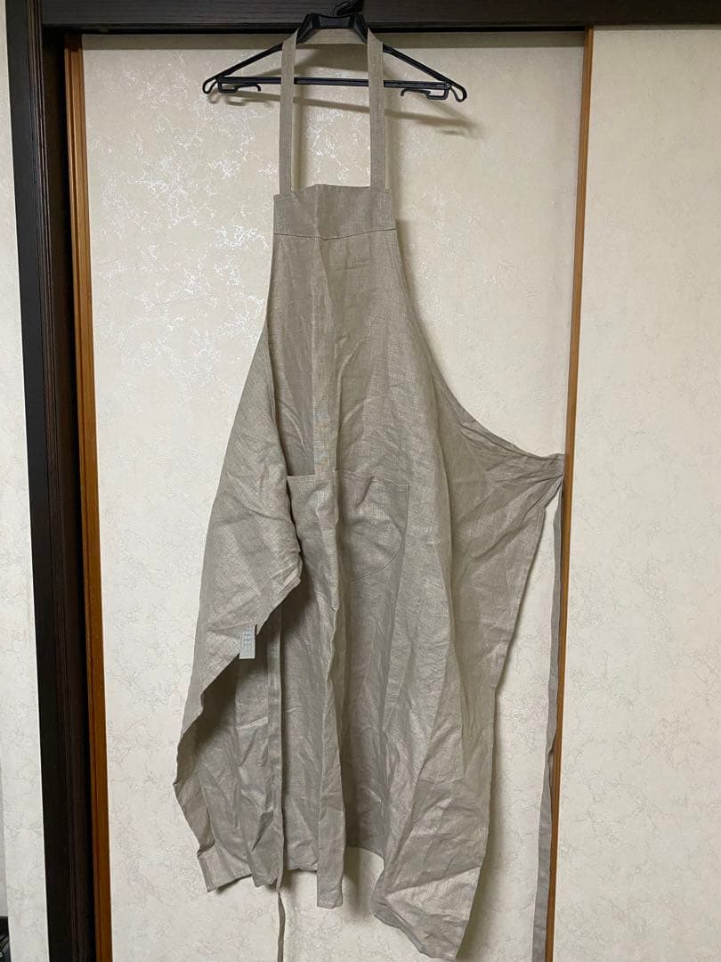 エプロン　麻　新品LIBECO リネン100%