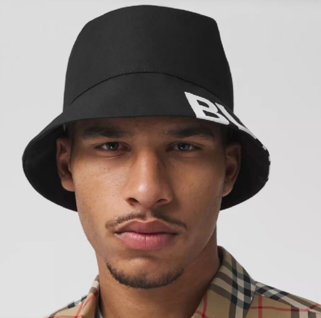 BURBERRY バーバリー バケットハット ブラック Lサイズ