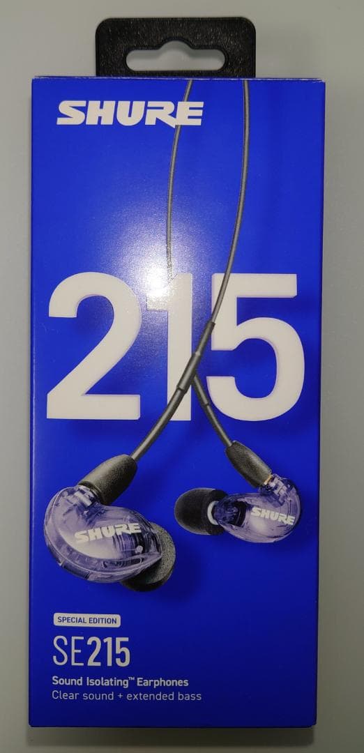 SHURE SE215 有線イヤホン【パープル】