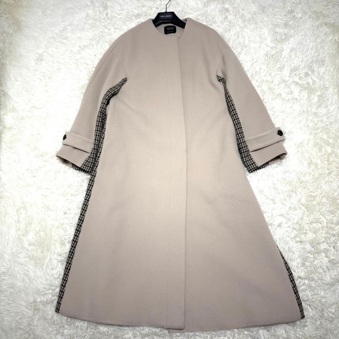 UNITED TOKYOバックチェックフレアコート
