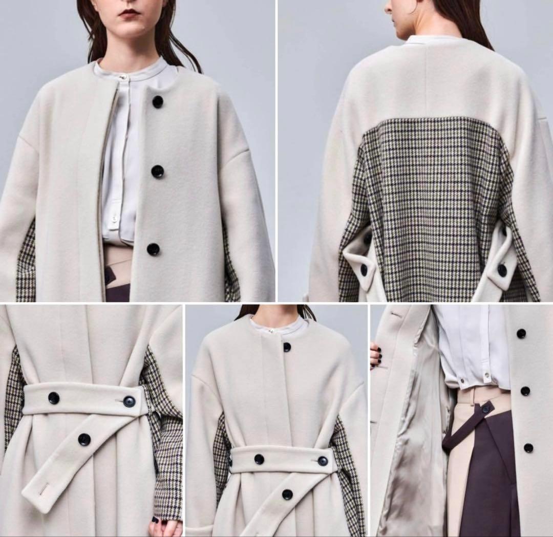 UNITED TOKYOバックチェックフレアコート