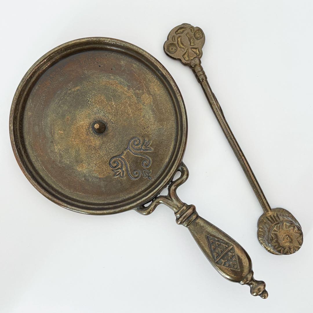 【ドイツ キャンドルスタンドとスナッファーセット U】ヴィンテージ