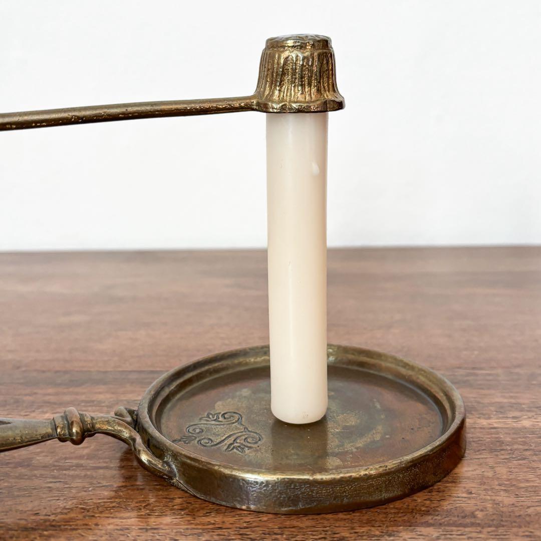 【ドイツ キャンドルスタンドとスナッファーセット U】ヴィンテージ