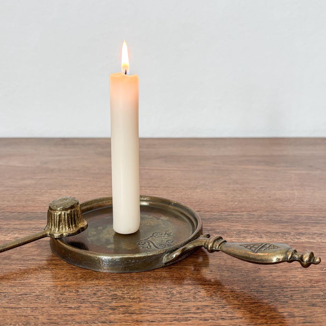 【ドイツ キャンドルスタンドとスナッファーセット U】ヴィンテージ