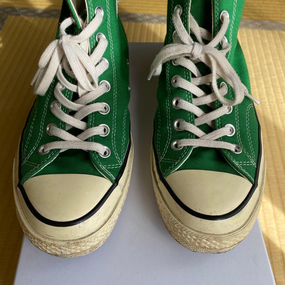 コンバースチャックテイラーCT70 コートグリーン ハイカット27.0