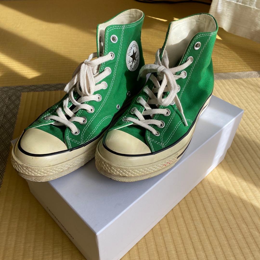 コンバースチャックテイラーCT70 コートグリーン ハイカット27.0