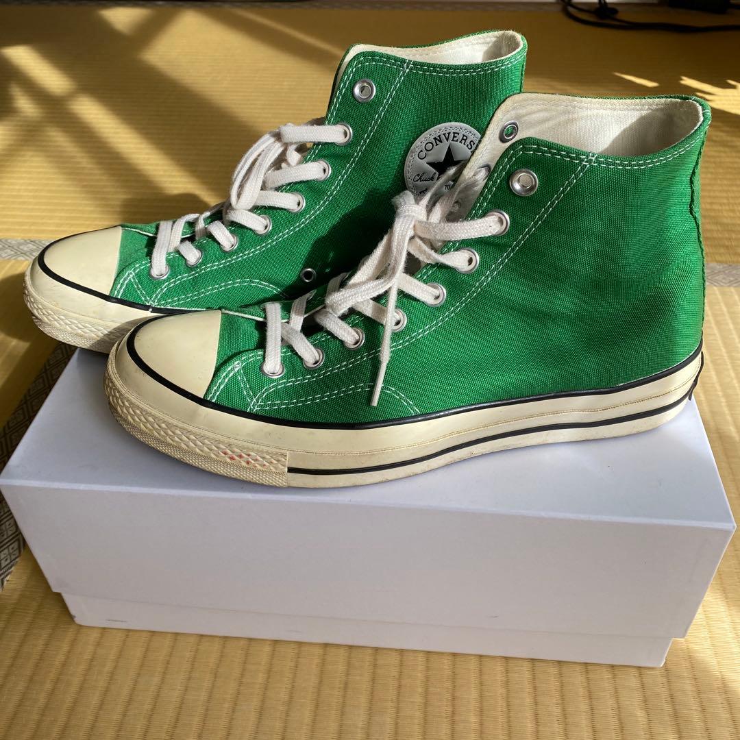 コンバースチャックテイラーCT70 コートグリーン ハイカット27.0