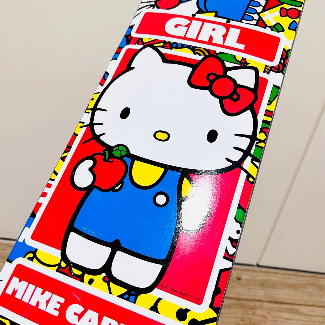 【希少 美品】GIRL HELLO KITTY スケートボード デッキ
