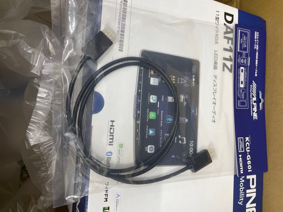 ALPINE CarPlay対応 DAF11Z 新品未使用品HDMIケーブル付属
