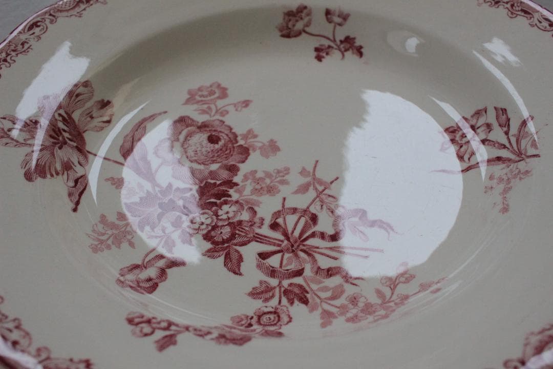 【B】【サルグミンヌ】フォンタンジュスーププレート /フランスアンティーク