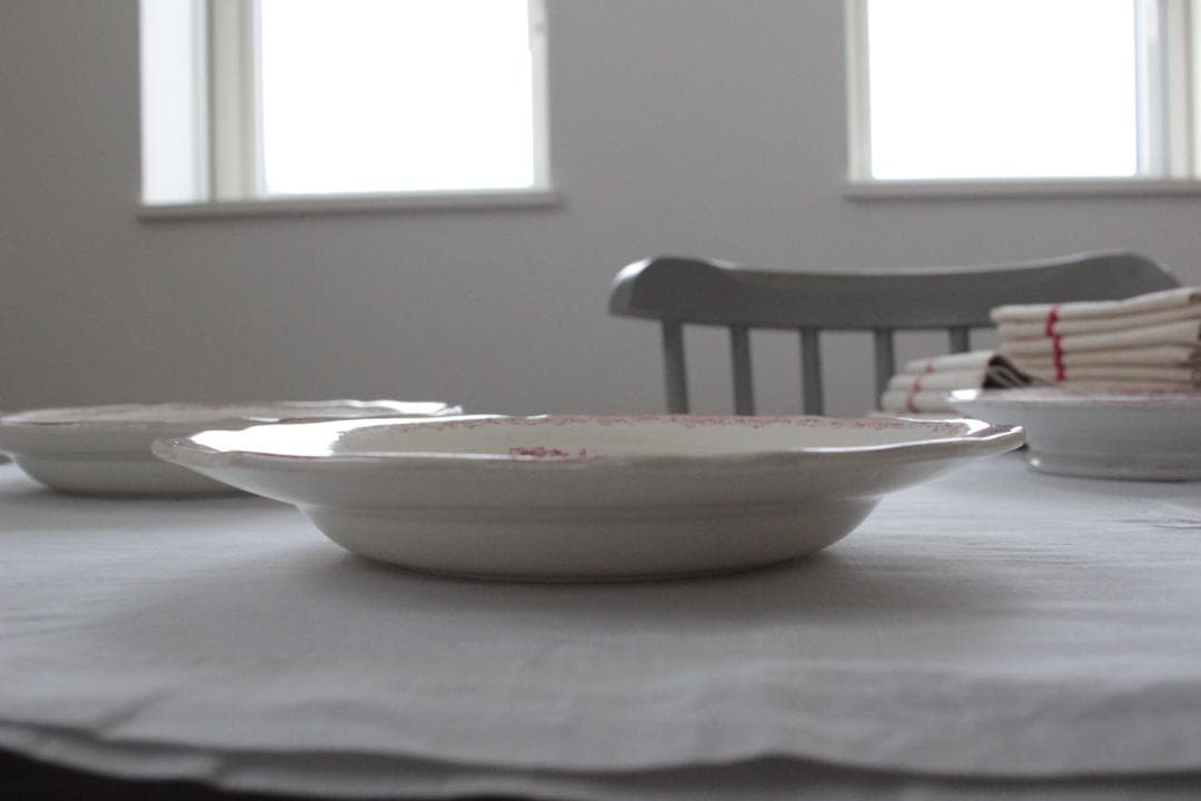 【B】【サルグミンヌ】フォンタンジュスーププレート /フランスアンティーク