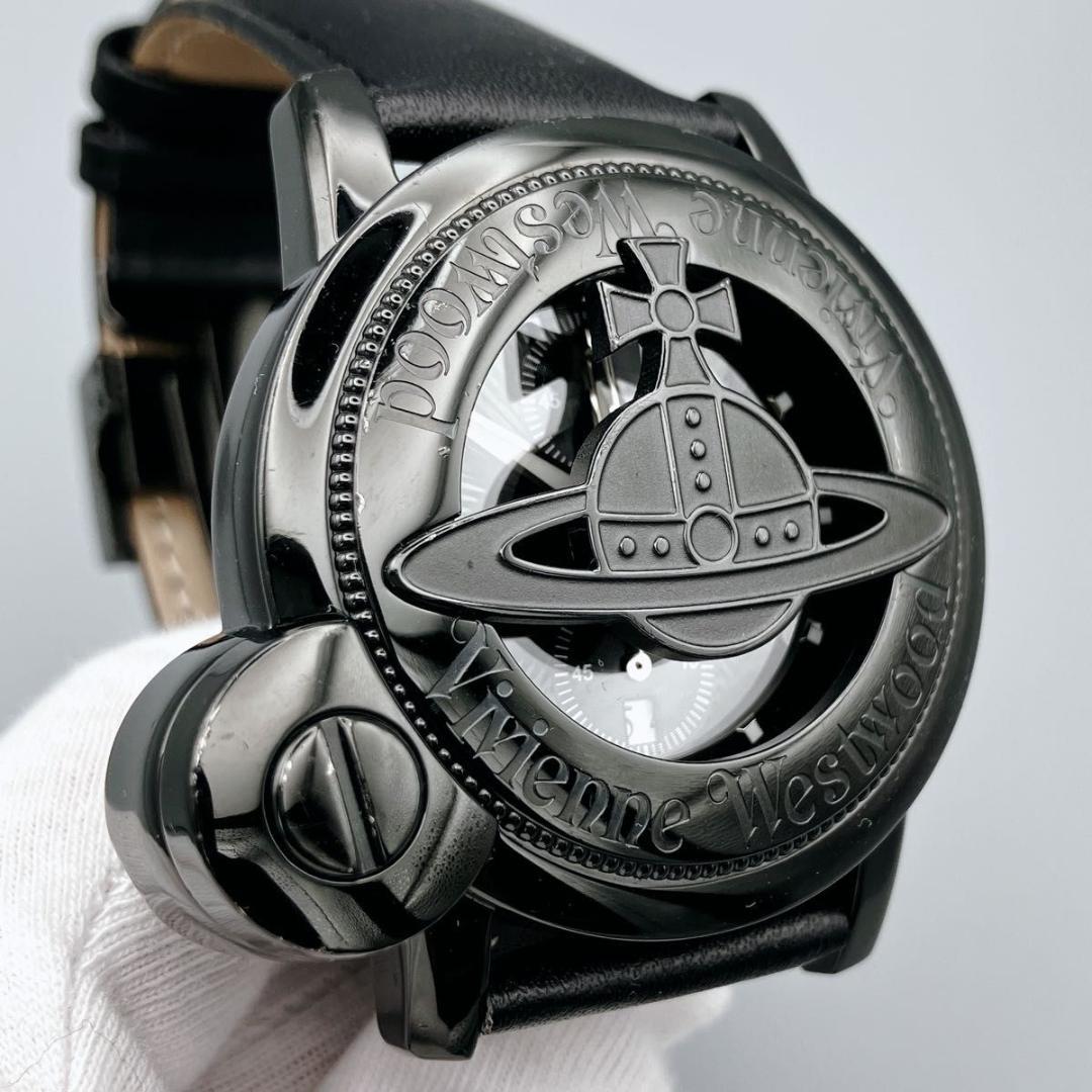 【美品】ヴィヴィアンウエストウッド　スライド　腕時計　クロノグラフ　 新品ベルト