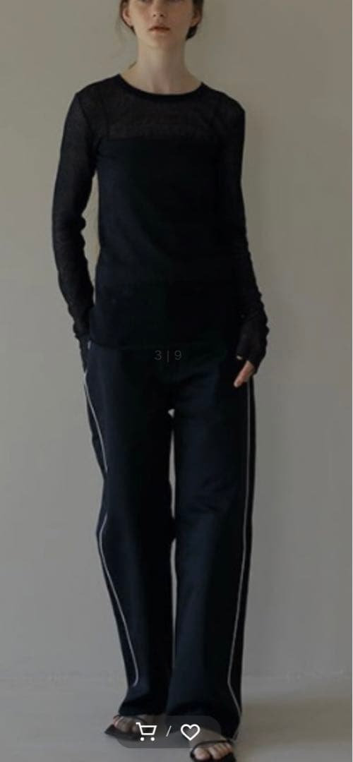 etre tokyo サイドライン　トラウザーズ　M