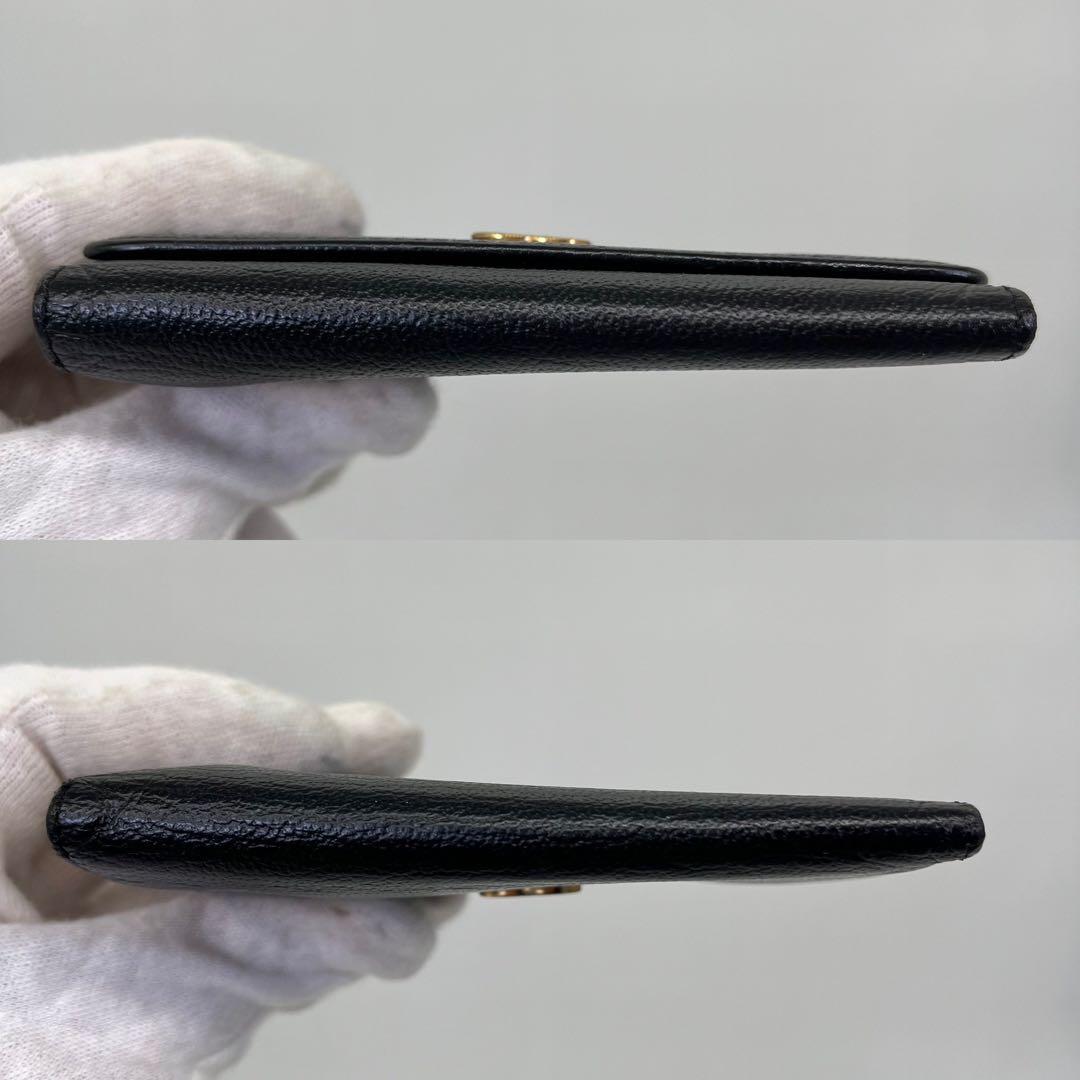 CHANEL キーケース 6連 ココマーク ロゴ金具 黒 ギャランティカード付き