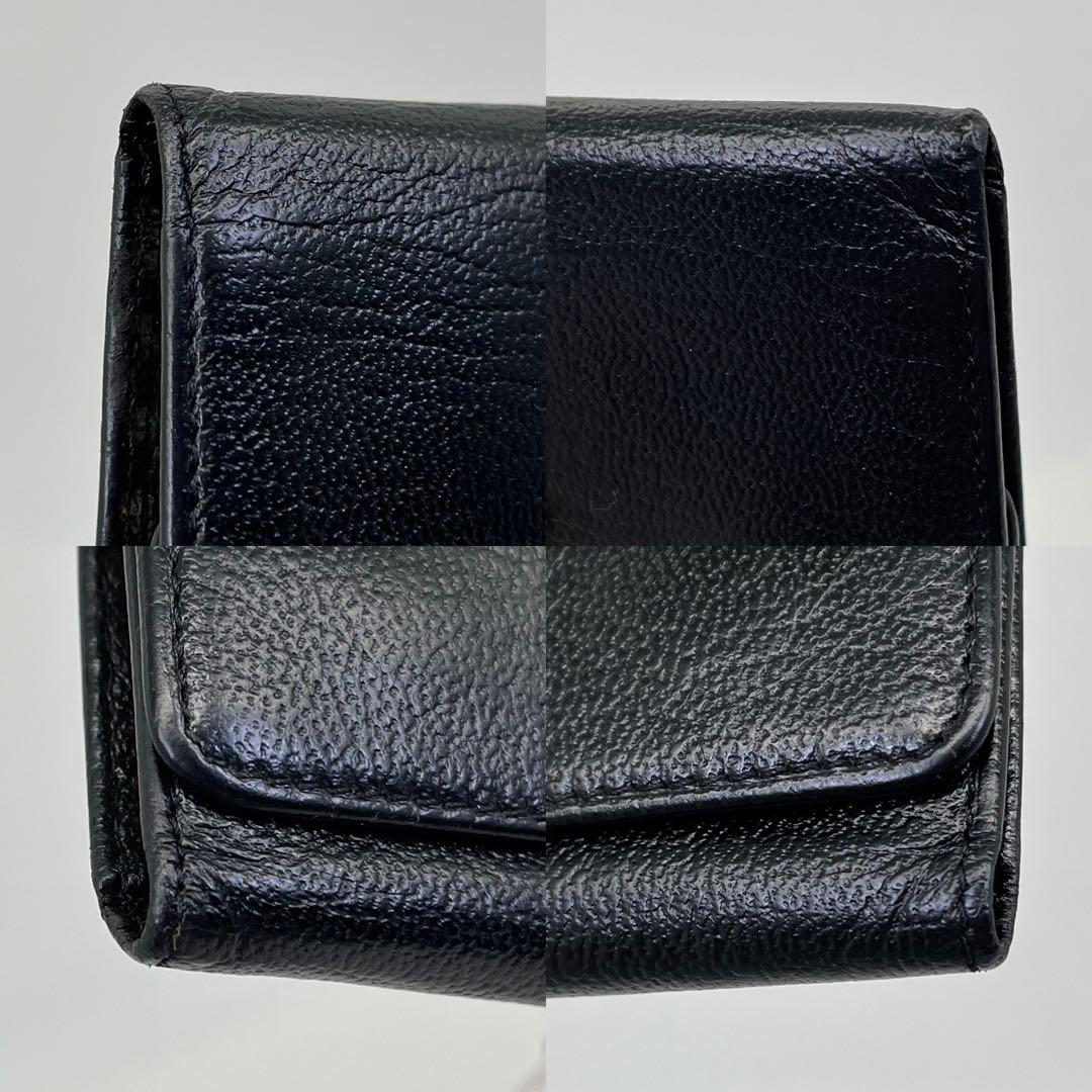 CHANEL キーケース 6連 ココマーク ロゴ金具 黒 ギャランティカード付き