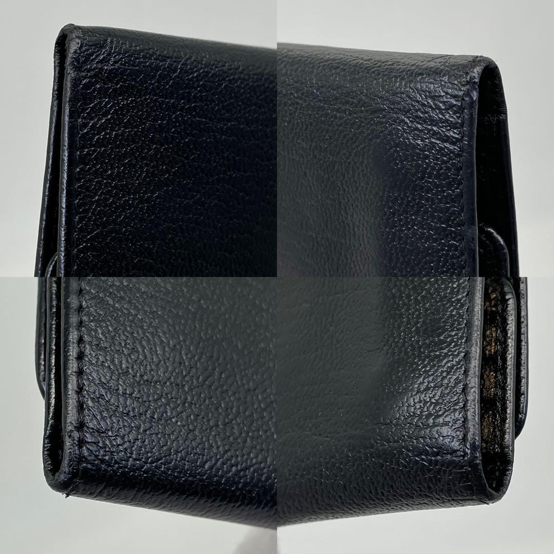 CHANEL キーケース 6連 ココマーク ロゴ金具 黒 ギャランティカード付き