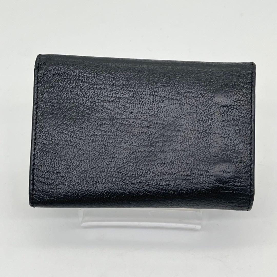 CHANEL キーケース 6連 ココマーク ロゴ金具 黒 ギャランティカード付き