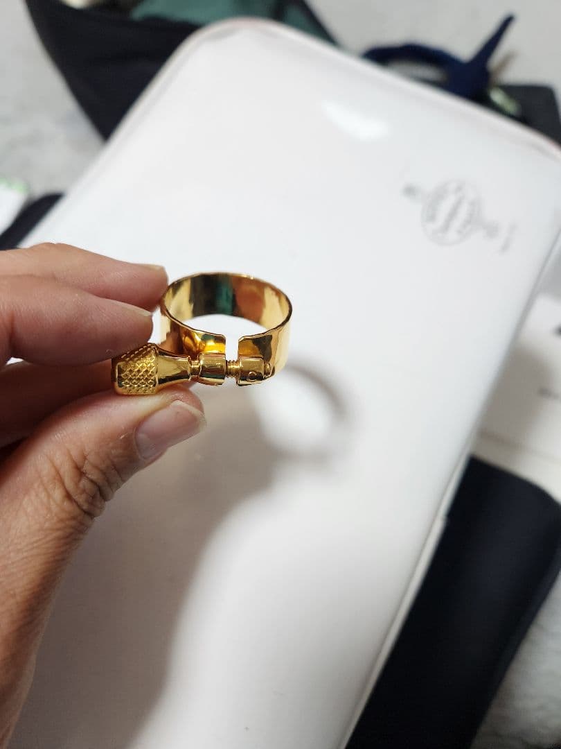 Gottsu 総銀 金メッキ リガチャー クラリネット用