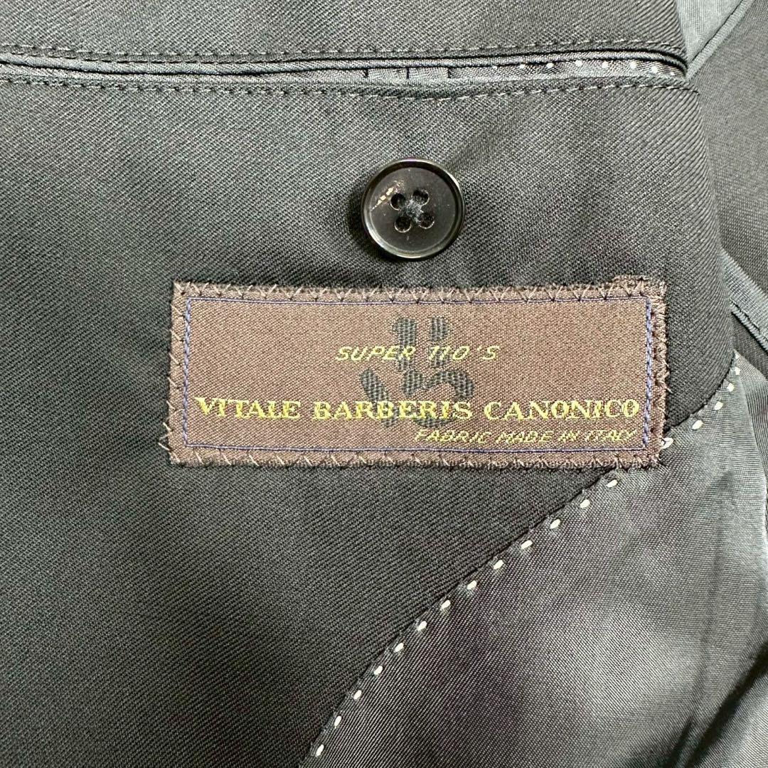 美品✨ ユニバーサルランゲージ カノニコ 3ピース ビジネススーツ 黒 44 S