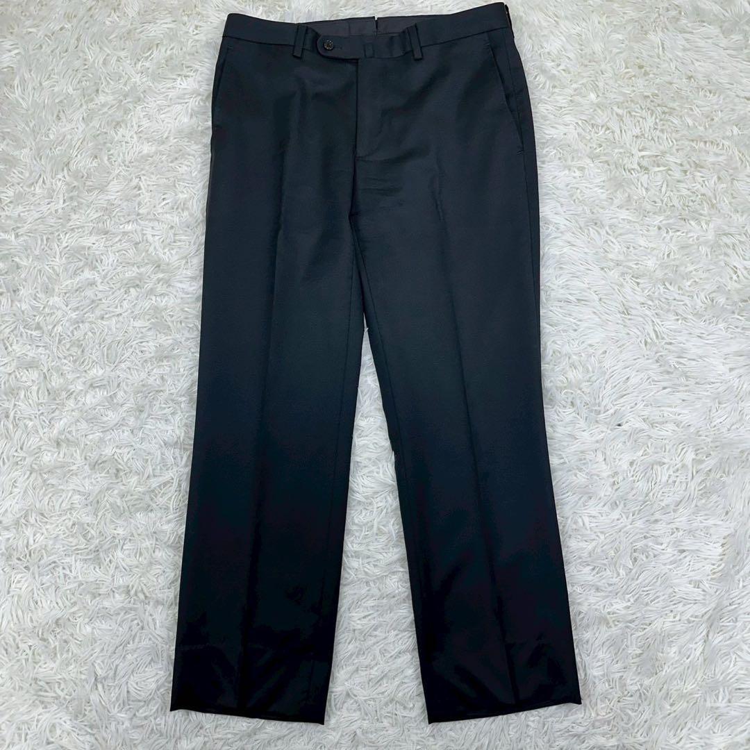 美品✨ ユニバーサルランゲージ カノニコ 3ピース ビジネススーツ 黒 44 S