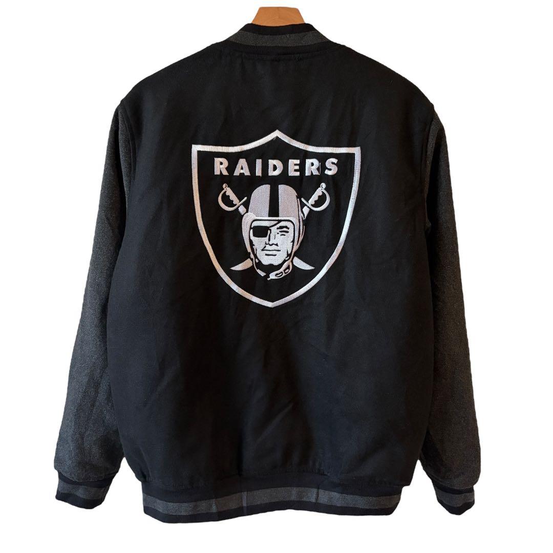 NFL RAIDERS エヌエフエル レイダース スタジャン M ブラック