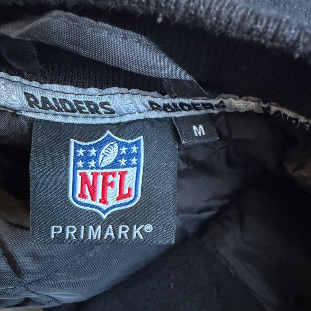 NFL RAIDERS エヌエフエル レイダース スタジャン M ブラック