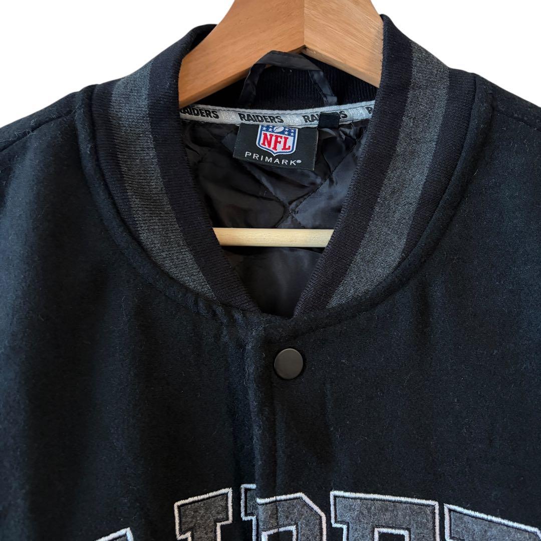 NFL RAIDERS エヌエフエル レイダース スタジャン M ブラック
