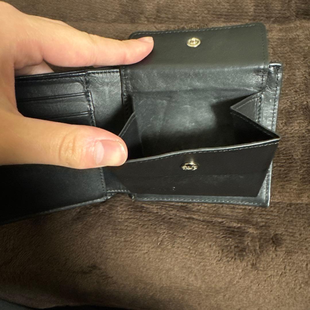 モ*ー様 LOEWE 二つ折り財布 ブラック