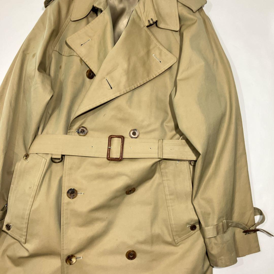 【幻の一枚袖】ポールスチュアート　ロングトレンチコート　ライナー付き　ダブルXL