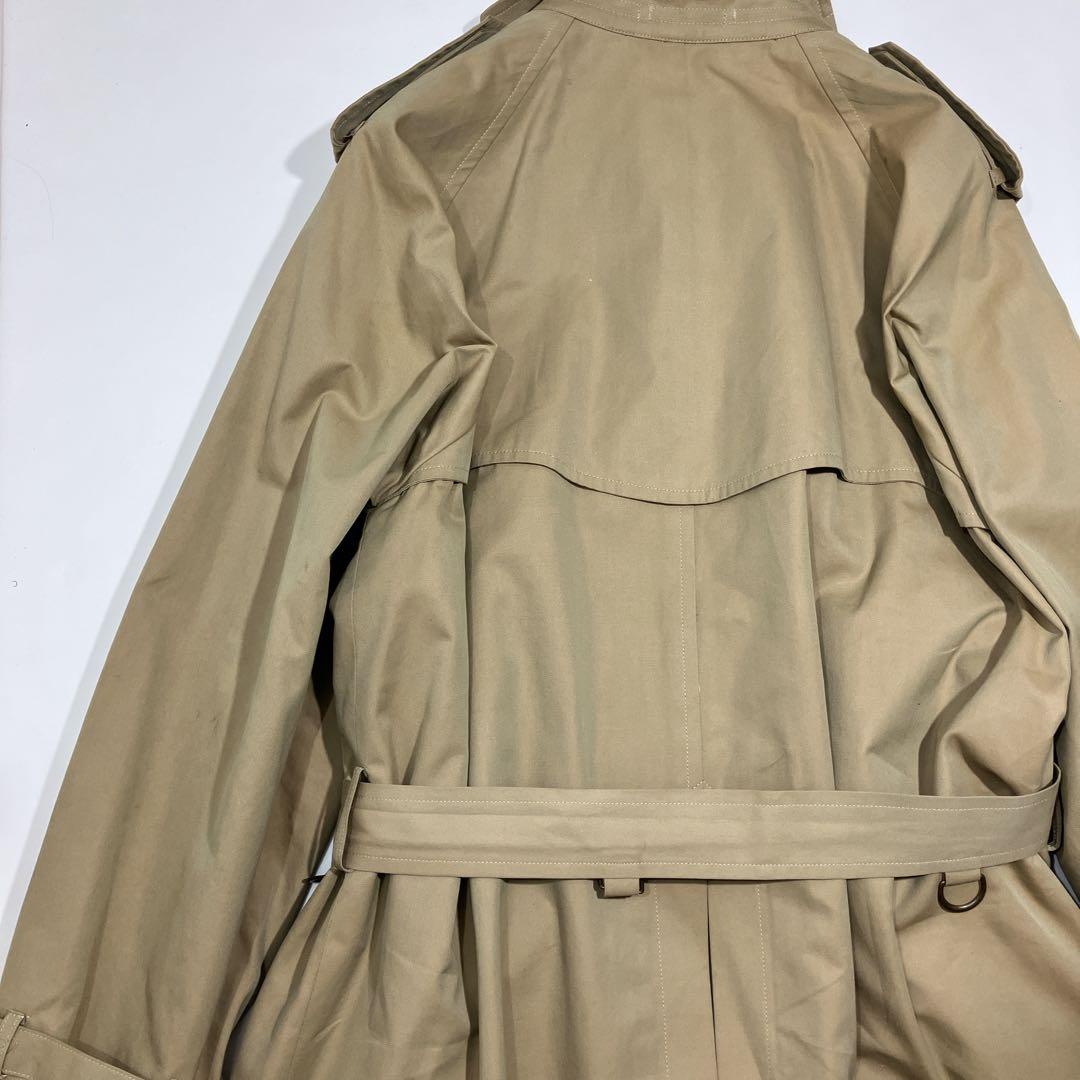 【幻の一枚袖】ポールスチュアート　ロングトレンチコート　ライナー付き　ダブルXL