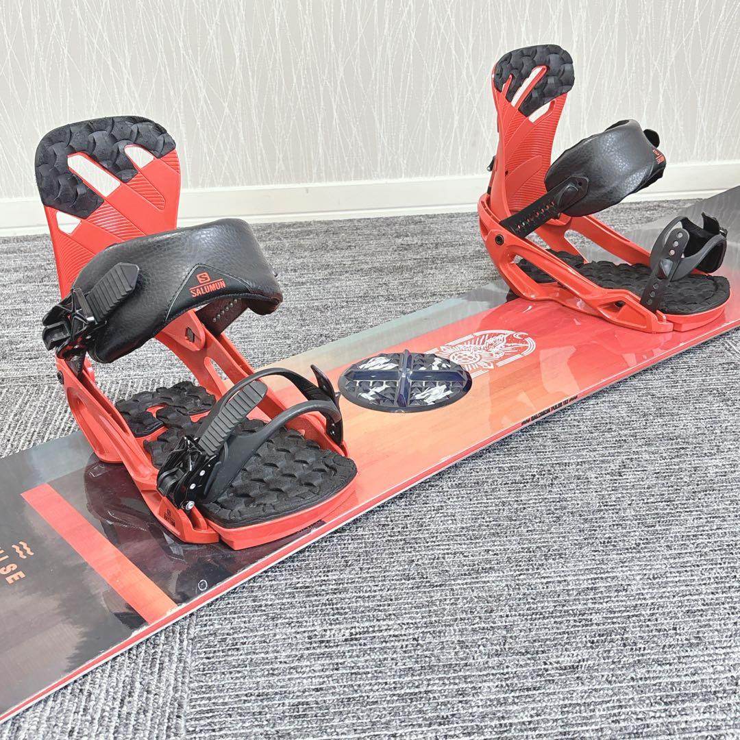 50超豪華❗️サロモン メンズスノーボードセット★スノボ152cm+ビン付