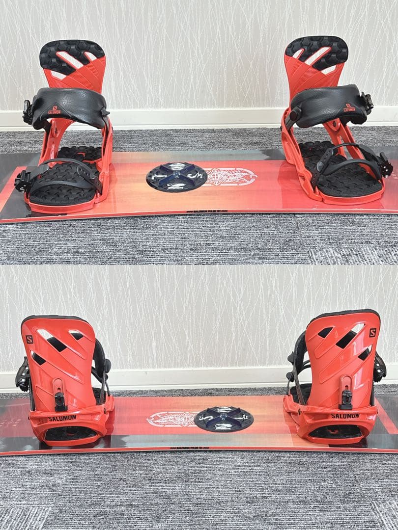 50超豪華❗️サロモン メンズスノーボードセット★スノボ152cm+ビン付