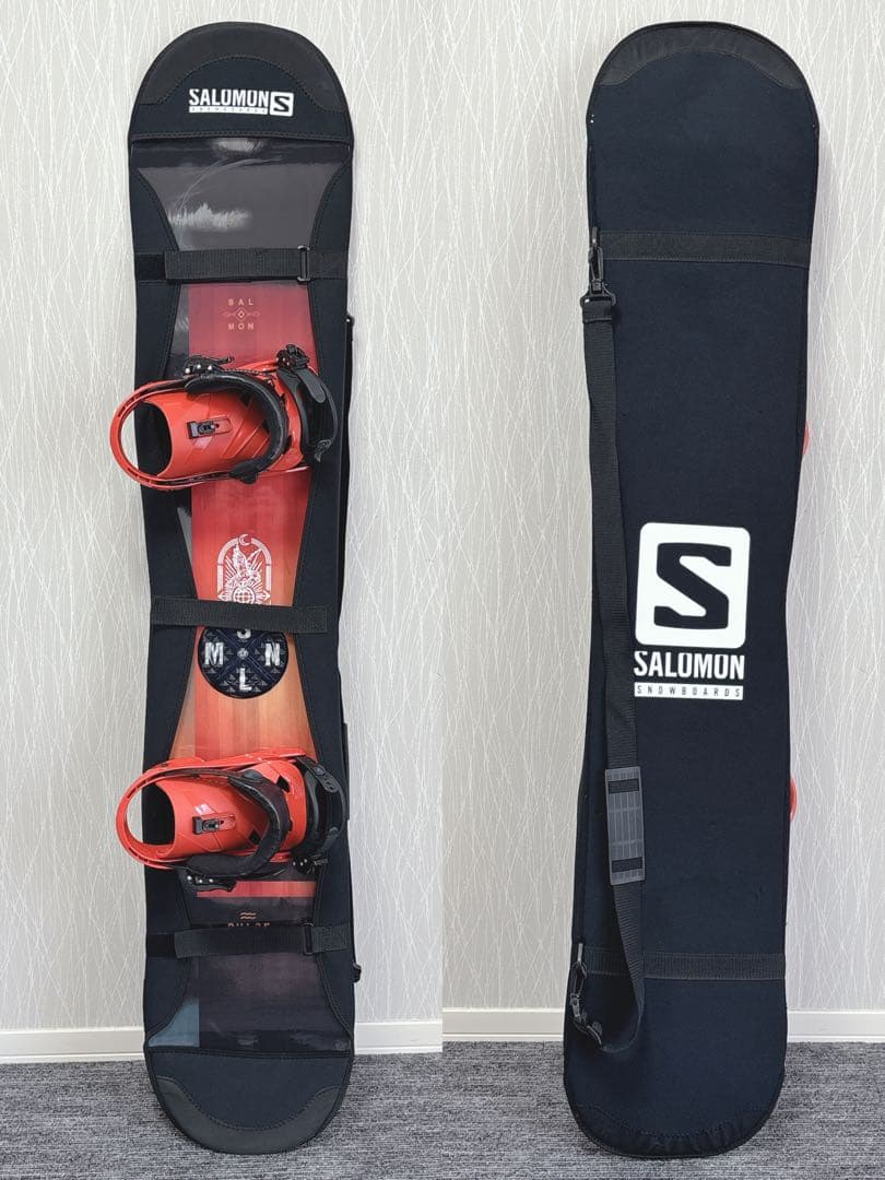 50超豪華❗️サロモン メンズスノーボードセット★スノボ152cm+ビン付