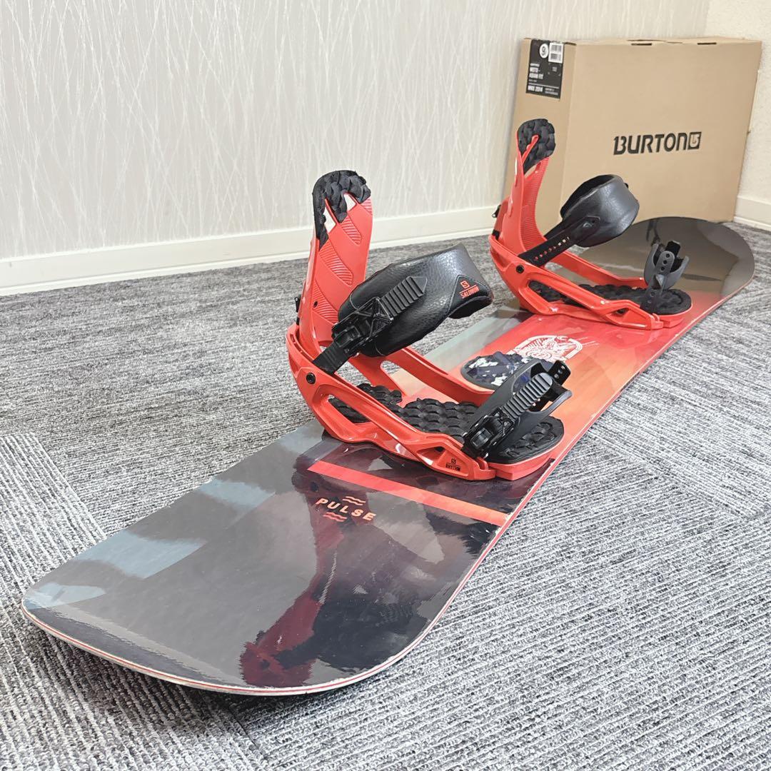 50超豪華❗️サロモン メンズスノーボードセット★スノボ152cm+ビン付