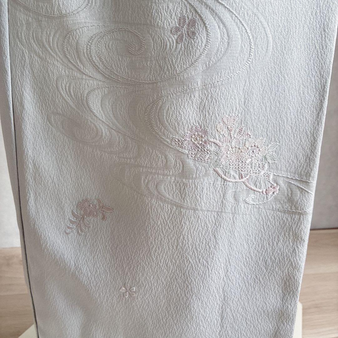 色無地　付け下げ　フルセット　トールサイズ　難あり　練習用　着物　正絹　J9