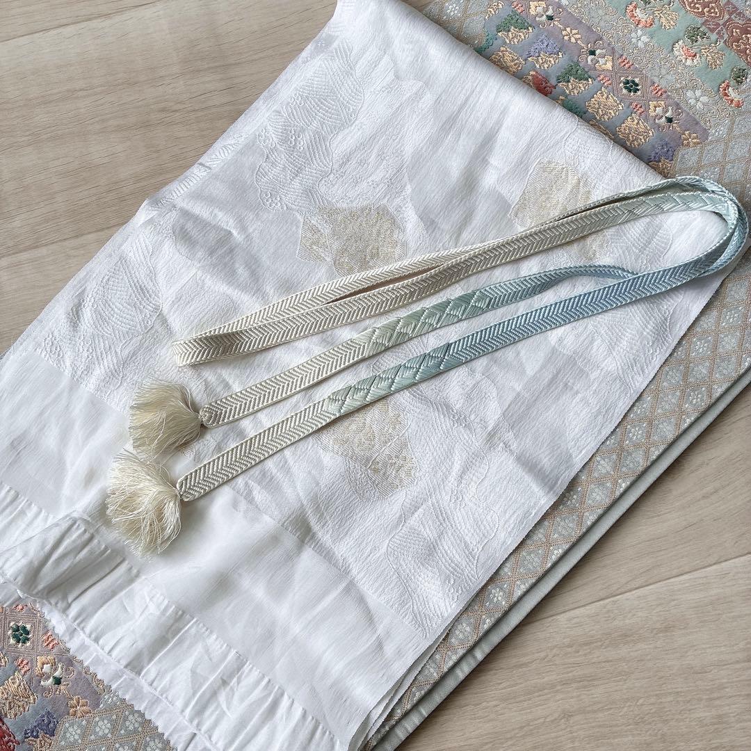 色無地　付け下げ　フルセット　トールサイズ　難あり　練習用　着物　正絹　J9