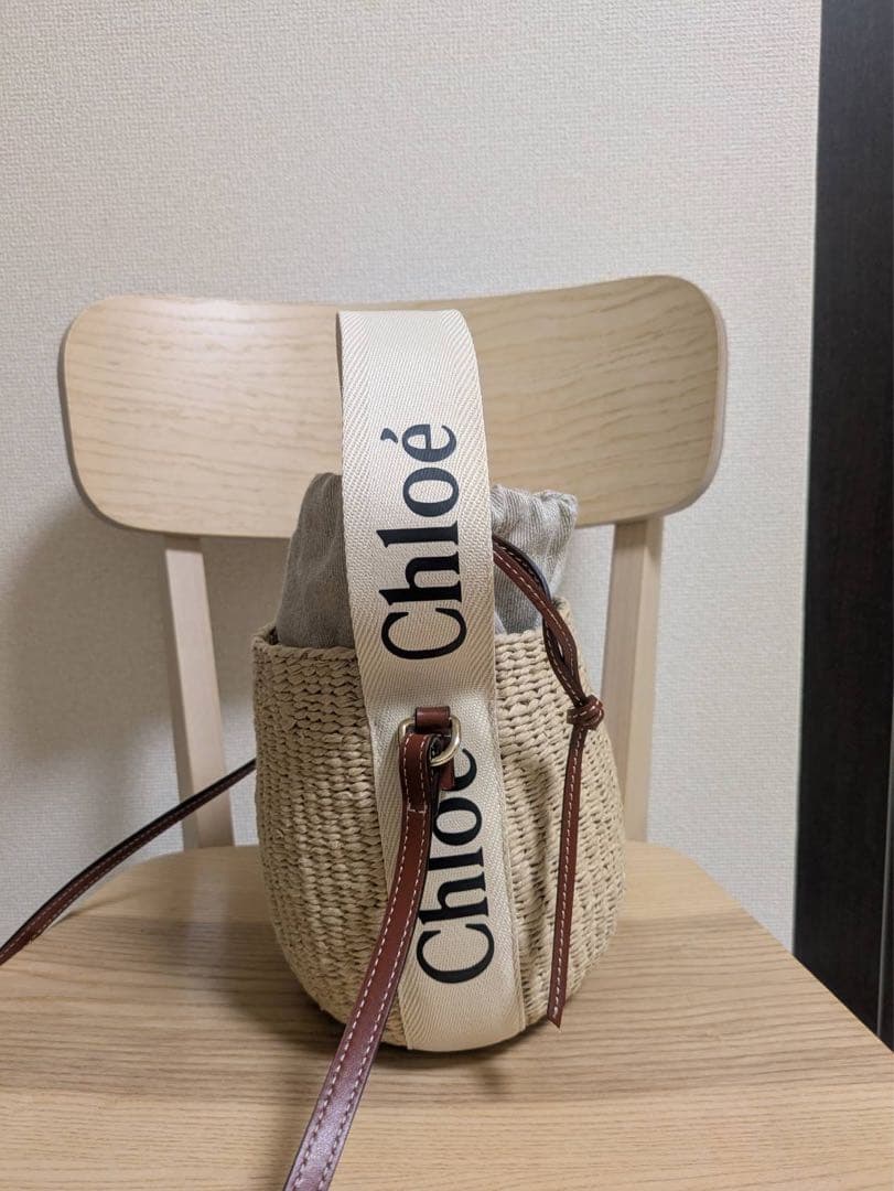 Chloé Woody かごバッグ　スモールバスケット