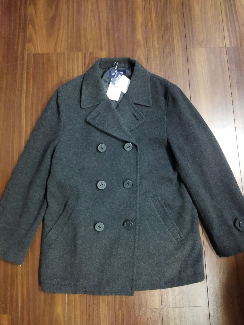 新品タグ付♪トンボ スクール ピーコート グレー M 今季購入