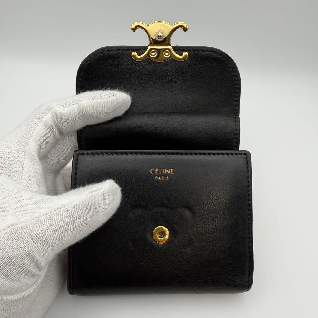 CELINE セリーヌ 財布 スモール フラップウォレット トリオンフ