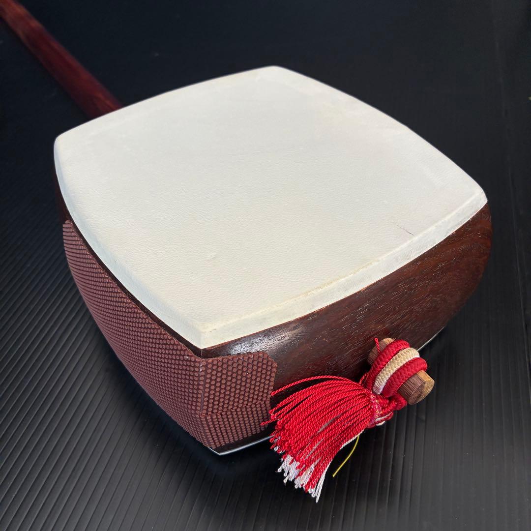 皮破れなし 長唄 三味線 初心者セット 細棹 付属品多数あり