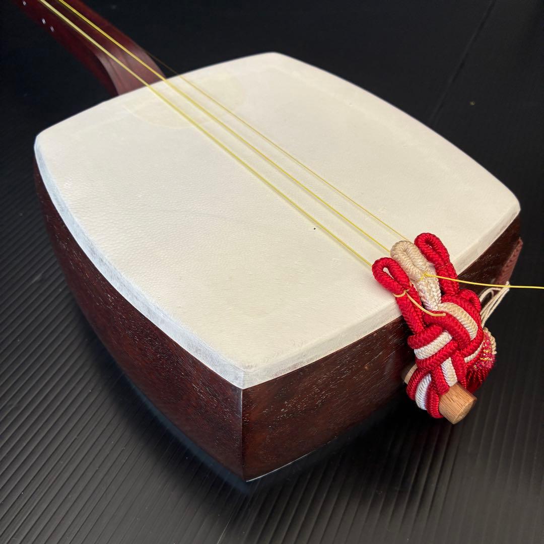 皮破れなし 長唄 三味線 初心者セット 細棹 付属品多数あり