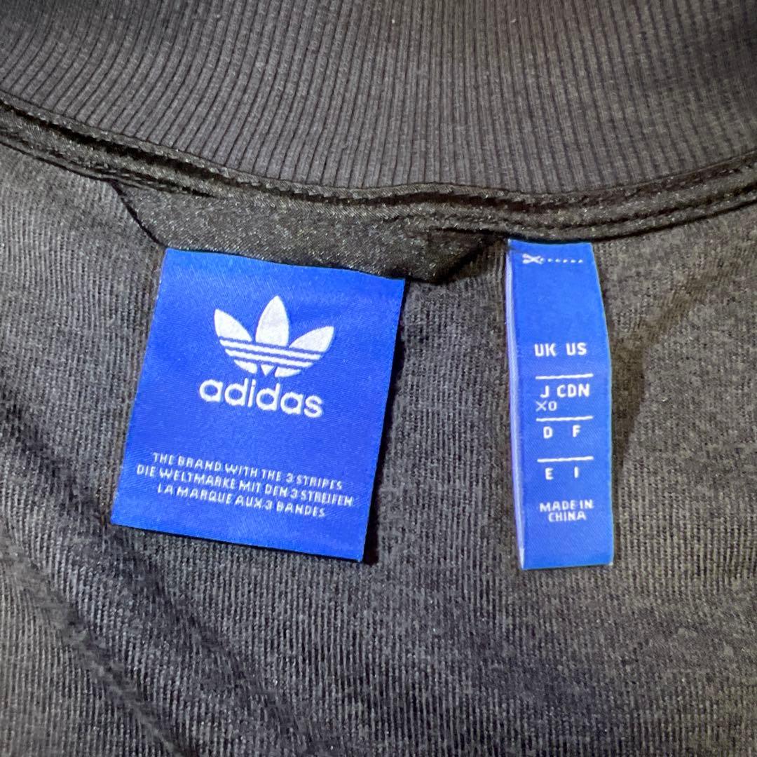 アディダス ベロアセットアップジャージ ベロアパンツ 黒ブラック 刺繍 常田大希