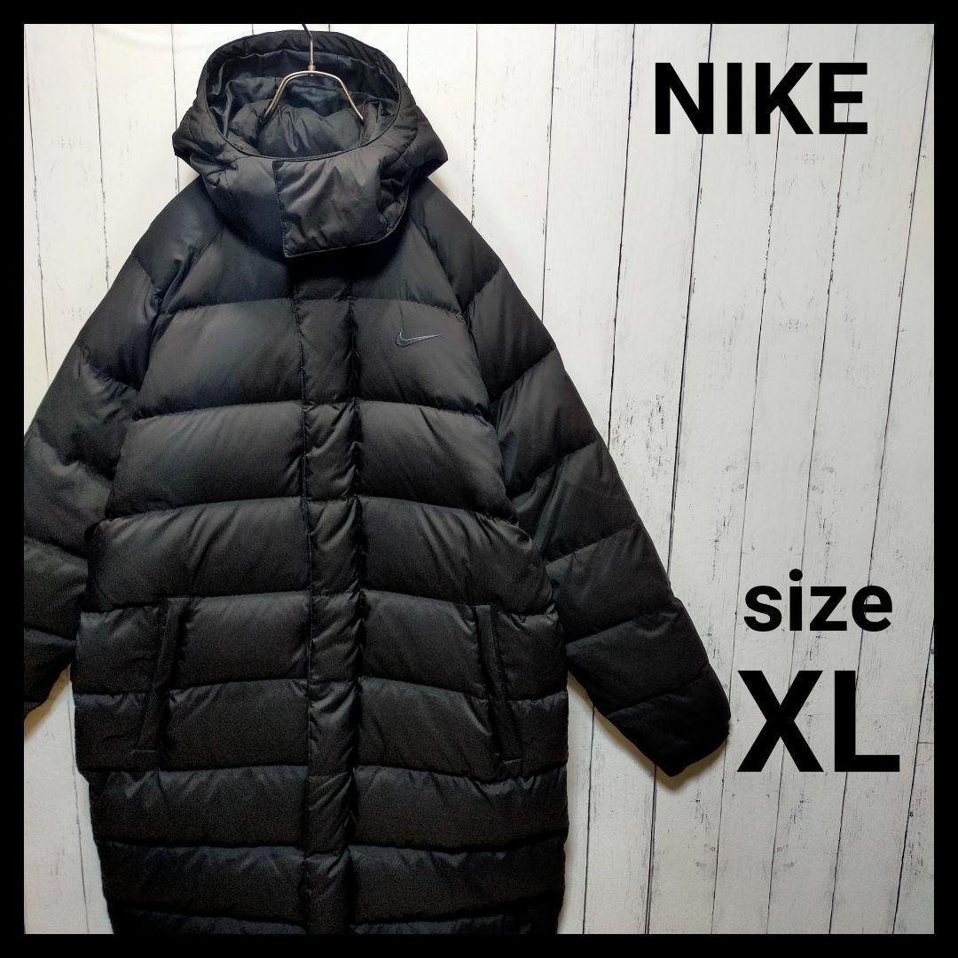 【NIKE】 ダウンベンチコート　フード取り外し可能　E1010