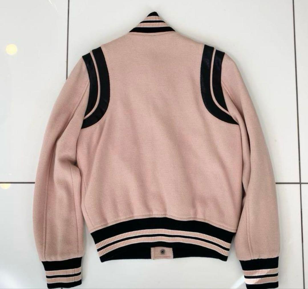 サンローラン　テディジャケット　ピンク