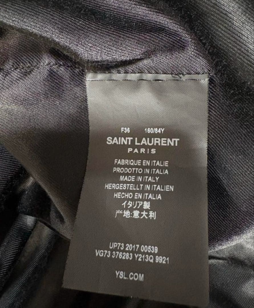 サンローラン　テディジャケット　ピンク