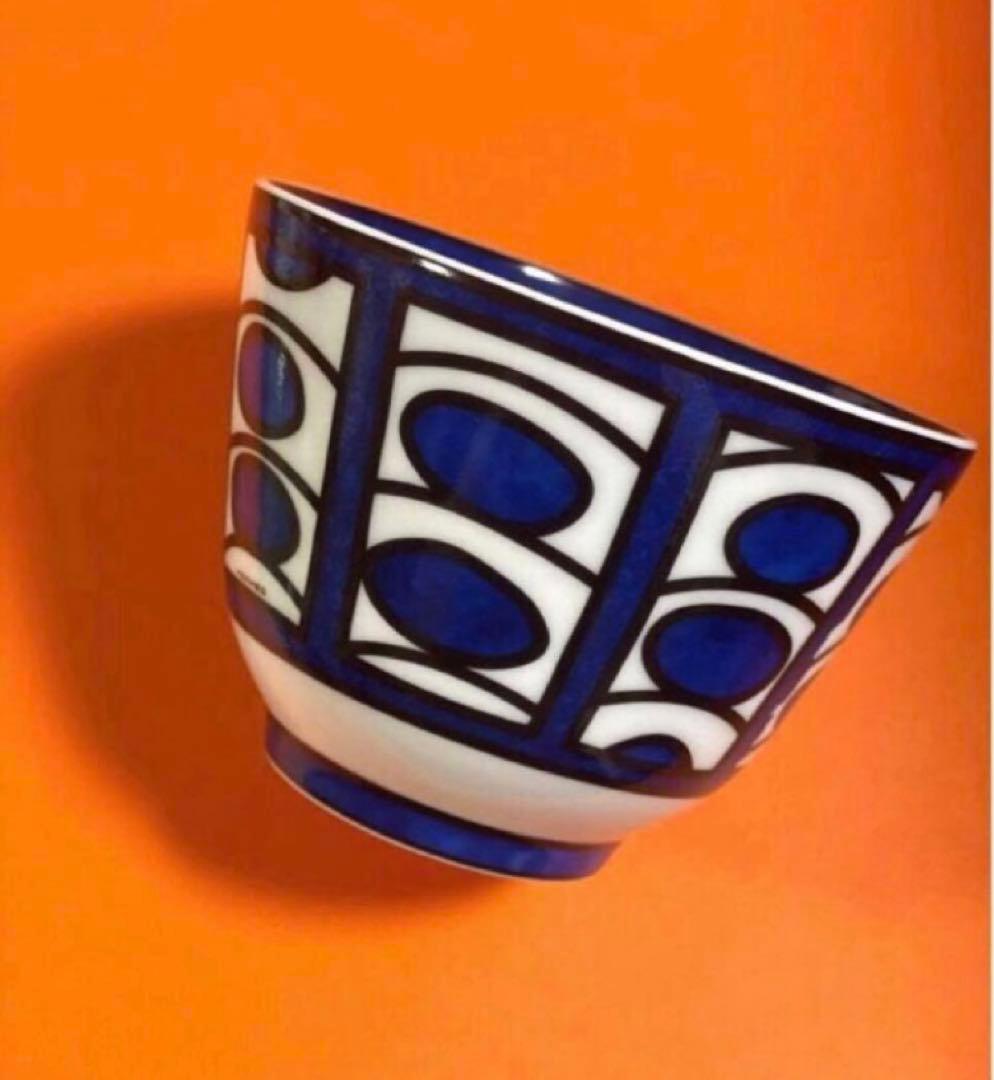 HERMESエルメスブルーダイユールNo2 ボウル小鉢お椀未使用絵柄難ありお値打