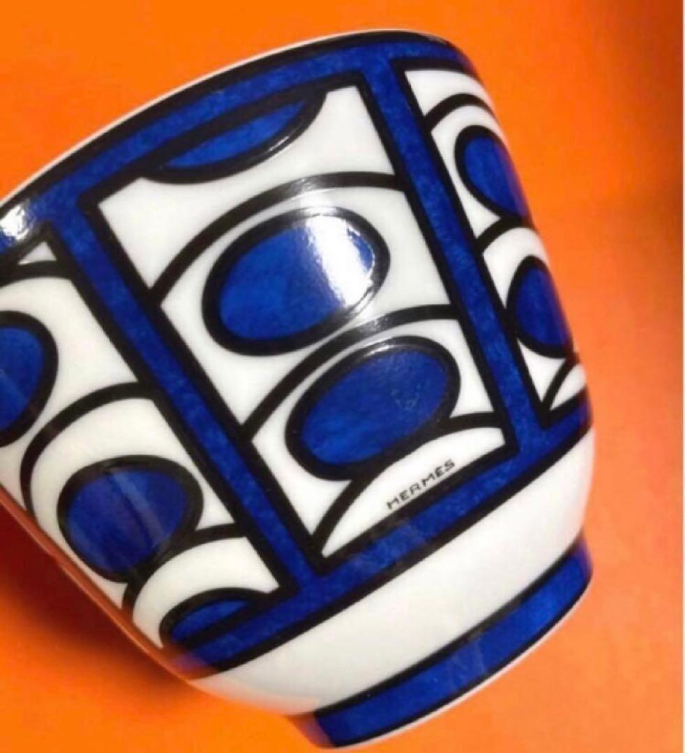 HERMESエルメスブルーダイユールNo2 ボウル小鉢お椀未使用絵柄難ありお値打