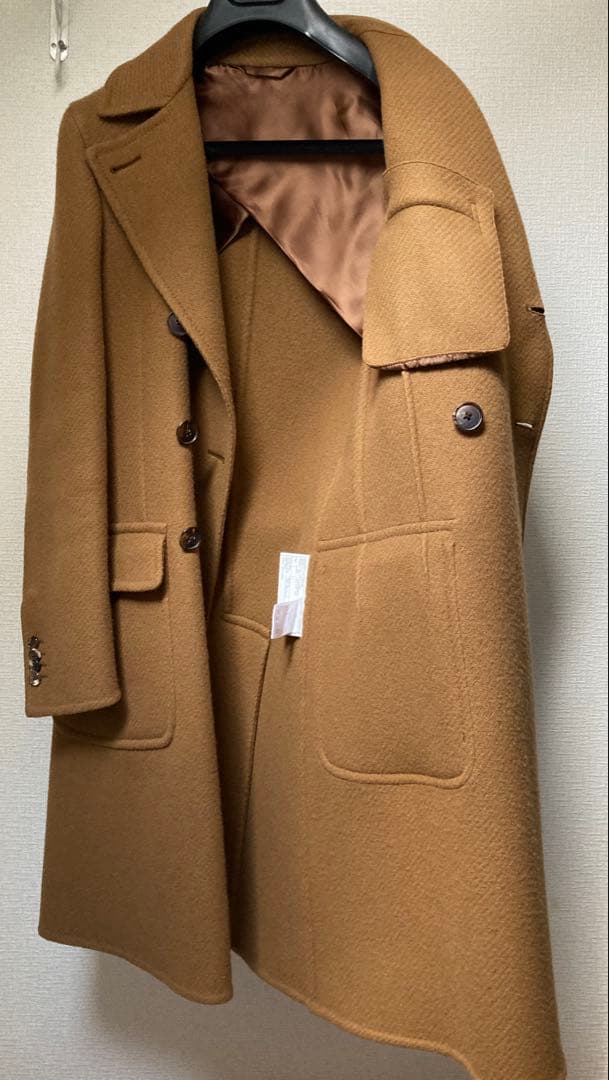 Belvest ポロコート　キャメルカラー