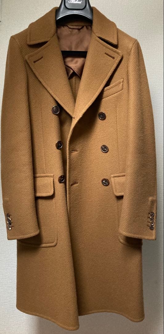 Belvest ポロコート　キャメルカラー