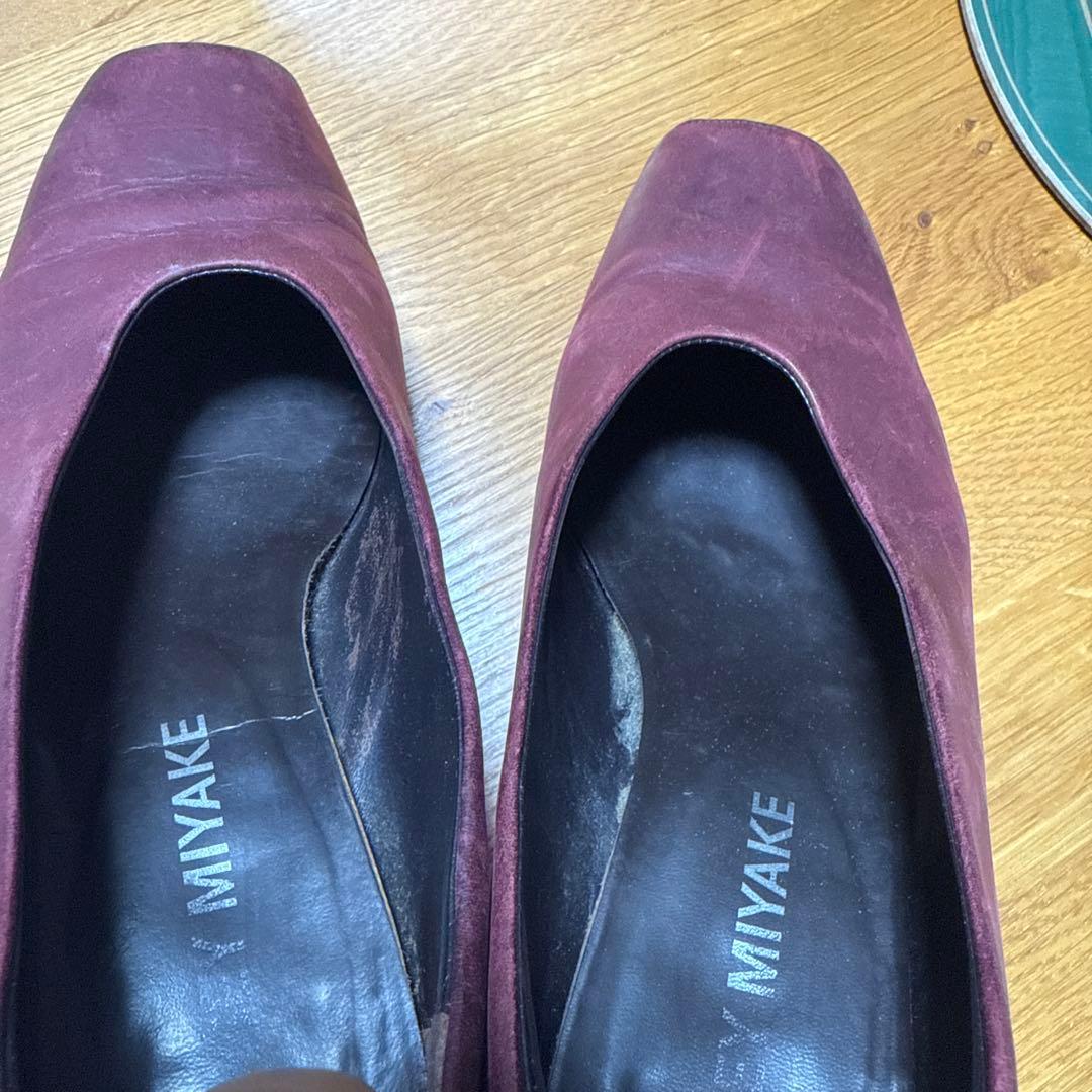 ISSEY MIYAKE　ワインレッド　レザー シューズ